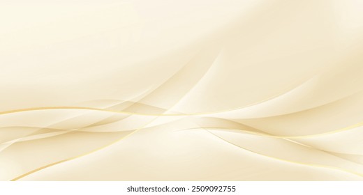 Fondo abstracto con lujo con diseño de línea dorada Vector moderno