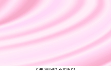 Abstract background luxury pink fabric or liquid wave or wavy folds grunge silk texture satin velvet material. Romantic silky pink abstract background. Drapery Textile Background. Vector EPS10