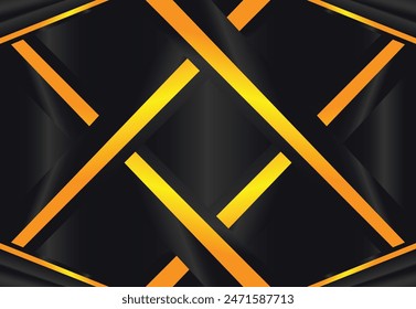Abstract background with luxury style, luminous and elegant, dominant color black and gold. Can be used in wallpaper, banner, backdrop, poster, card, cover and more