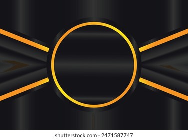 Abstract background with luxury style, luminous and elegant, dominant color black and gold. Can be used in wallpaper, banner, backdrop, poster, card, cover and more