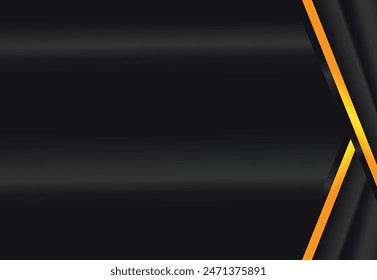 Abstract background with luxury style, minimalist and elegant, dominant color black and gold. Can be used in wallpaper, banner, backdrop, poster, card, cover and more