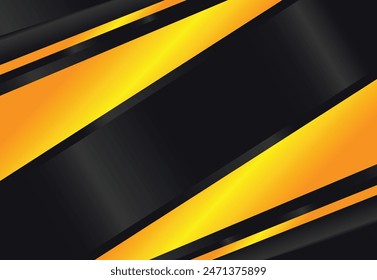 Abstract background with luxury style, minimalist and elegant, dominant color black and gold. Can be used in wallpaper, banner, backdrop, poster, card, cover and more