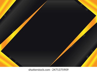 Abstract background with luxury style, minimalist and elegant, dominant color black and gold. Can be used in wallpaper, banner, backdrop, poster, card, cover and more