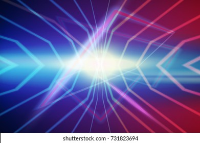 Abstract background made in 80s style. Neon lines in vintage style. Graphic concept for your design