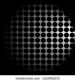 Abstract background. Made in black and white style. Graphic design. Balls