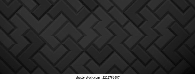 Abstract background made of blocks in black colors