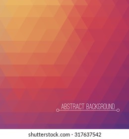 Abstract background made up of bright tone triangles
