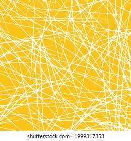 El fondo abstracto está hecho por una rejilla estilizada de tono amarillo. Ilustración del vector