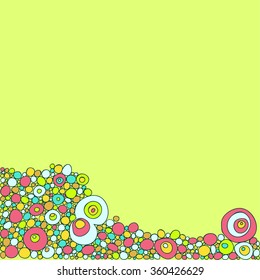 abstract background made up of circles