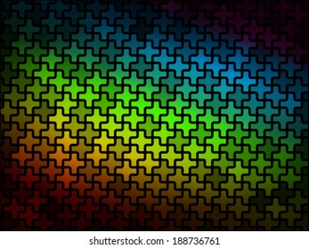 Abstract background made from colorful crosses