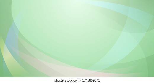 Abstract background made of curved lines in light green colors