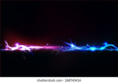 Abstract background made of Electric lighting effect