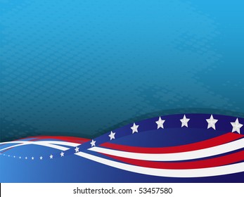 Abstract background made of flag USA and stains