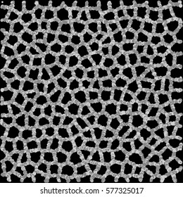 Abstract background made of gray dots. Vector illustration.