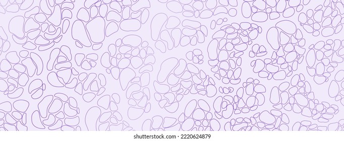 Abstract background made of groups of stones or spots in purple colors