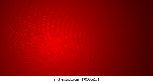 Abstract background made of halftone dots in red colors