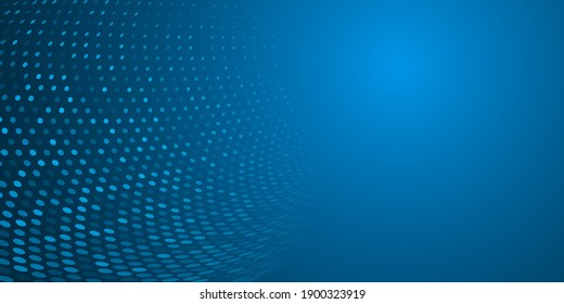 Abstract background made of halftone dots in blue colors