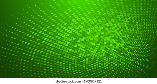 Abstract background made of halftone dots in green colors