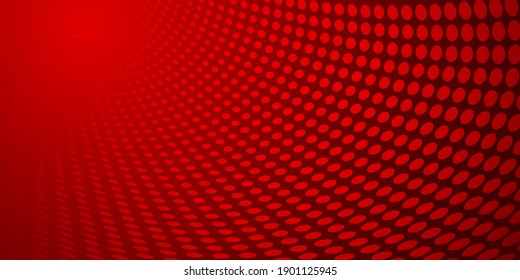Abstract background made of halftone dots in red colors