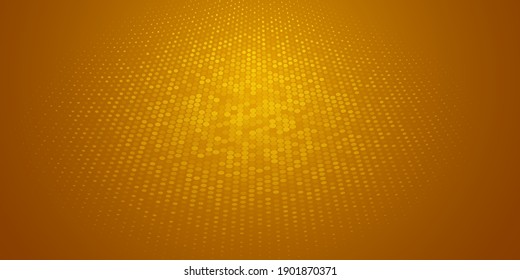 Abstract background made of halftone dots in yellow colors