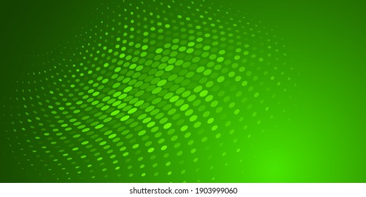 Abstract background made of halftone dots in green colors