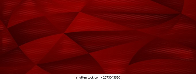 Abstract background made of halftone dots in red colors