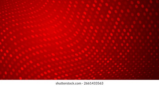 Fundo abstrato feito de pontos de meio-tom em cores vermelhas. Ilustração vetorial
