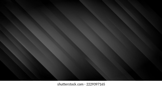Abstract background made of oblique stripes in shades of gray and black colors