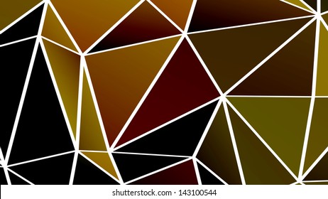 Abstract background made out of dark polygons / Autumn / Dark polygon abstraction