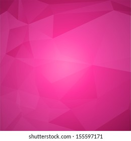 Abstract background made out of pink polygons /The pink polygons background  / The beauty background
