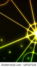 The abstract background made out of rays /the cosmic background / beam