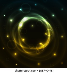 The abstract background made out of stars and color mist / the outer space background / the mystical mist