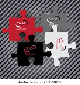 Abstract background made from puzzle pieces