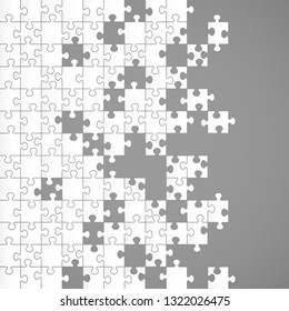 Abstract background made from puzzle pieces. Vector illustration, eps 8.