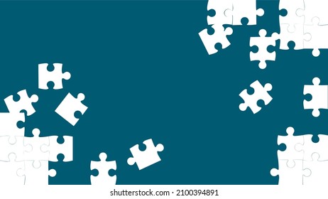 Abstract background made of puzzle pieces. vector illustration