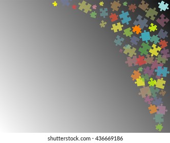 Abstract background made from puzzle pieces