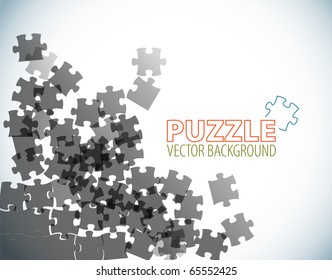 Abstract background made from puzzle pieces