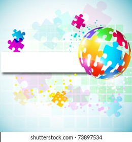 Abstrakter Hintergrund aus Puzzleteilen