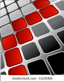 Abstract background made from red and grey squares