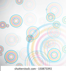 Abstract background made of set of rings