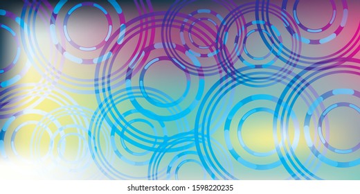 Abstract background made of set of rings, vector illustration
