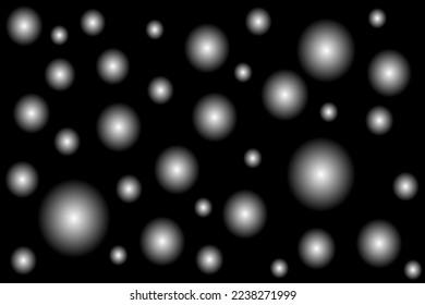 Abstract background made of shiny blurred balls