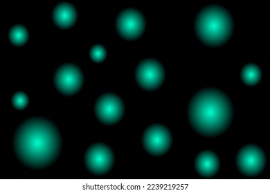 Fondo abstracto hecho de bolas borrosas brillantes