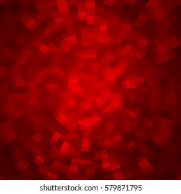 Abstract background made of shiny mosaic pattern. Disco style. For design party flyer, leaflet and nightclub poster. Red color.