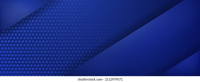 Abstract background made of slanting lines and halftone dots in blue colors