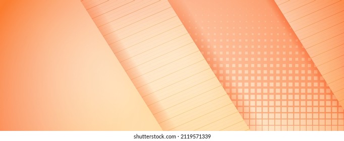Abstract background made of slanting lines and halftone dots in peach colors