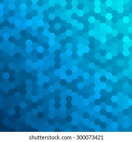 Abstract background made of small blue hexagons