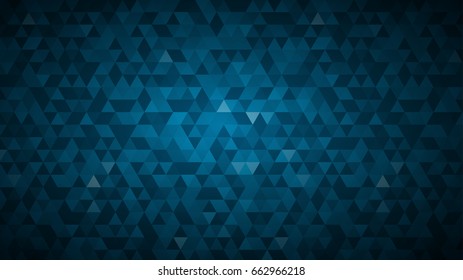 Abstract background made of small blue triangles