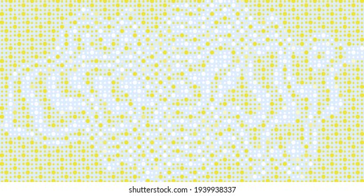 Abstract  background made of small circles. Yellow and blue vector pattern. Easy to use and customize. Vector illustration