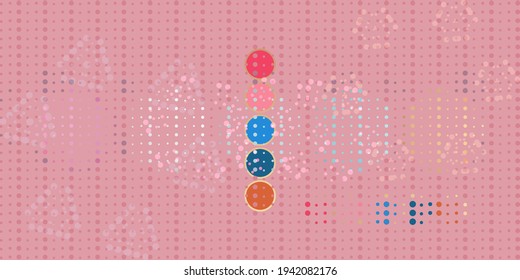 Abstrakter Hintergrund aus kleinen Kreisen.-Vektorgrafiken von Retro-Mustern.-Material-Design-Tapete.-abstrakte Hintergrundvorlage für Website, Banner, Visitenkarte, Einladung.-Eps10 Vektorgrafik.